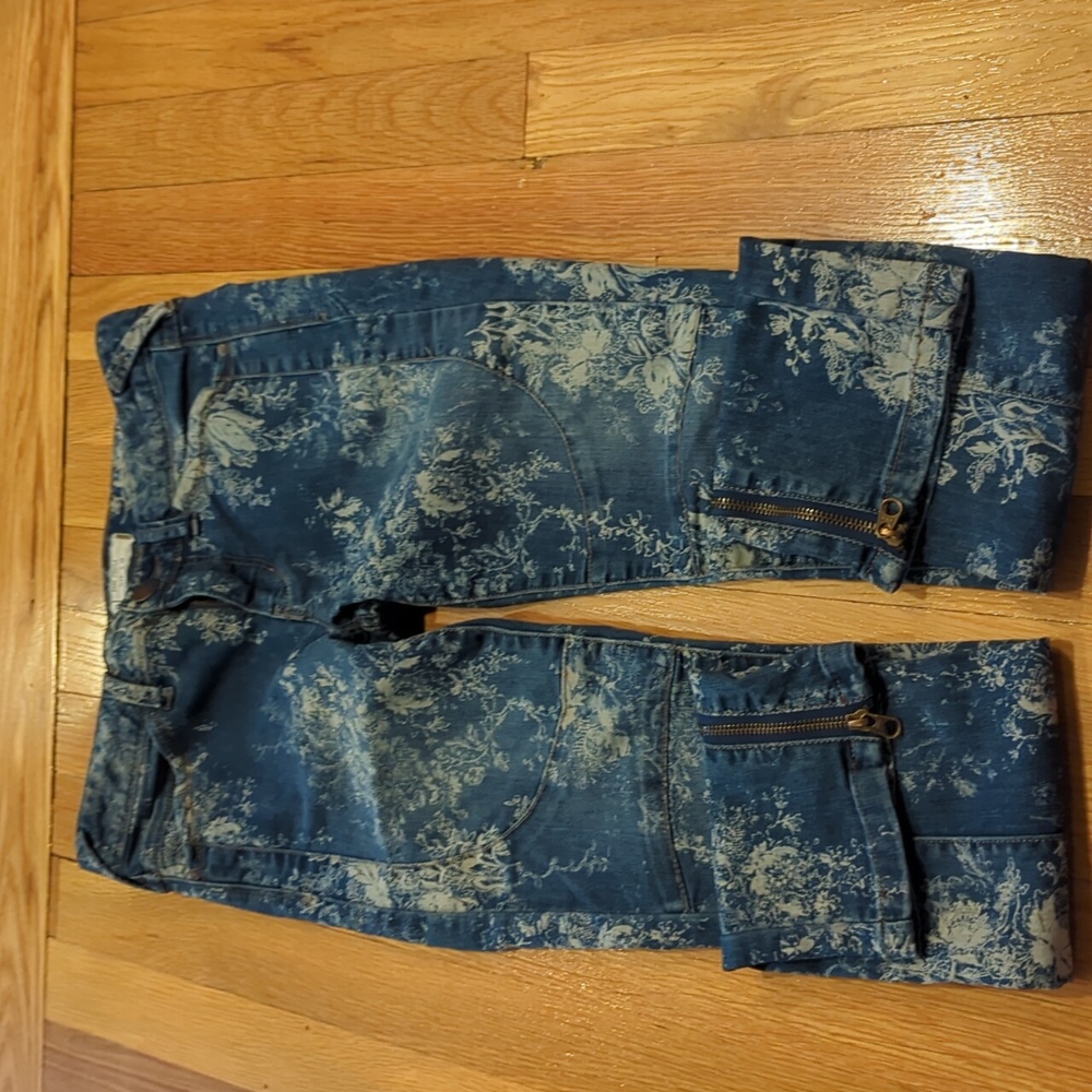 28. Free people floral printed jeans